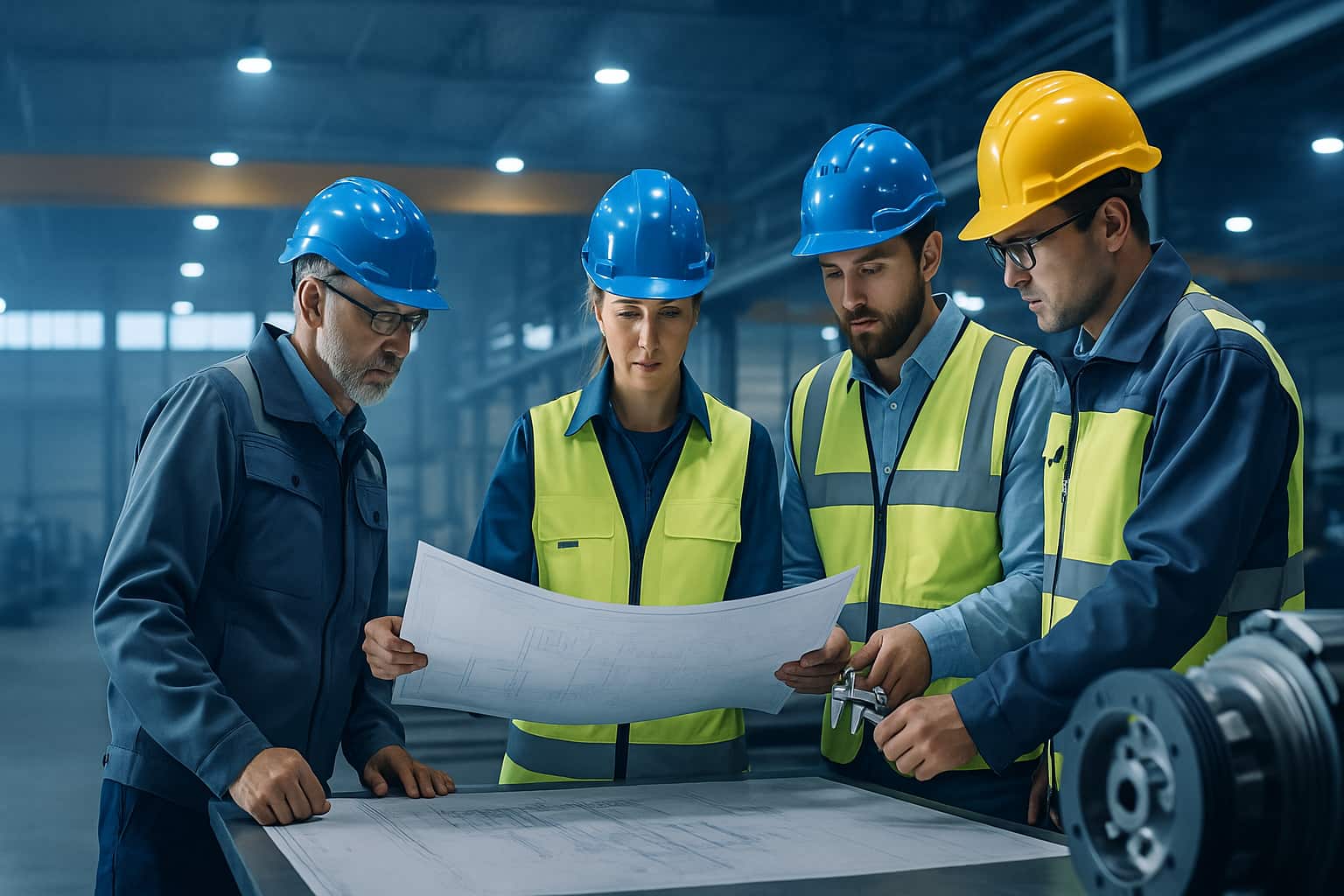 Artistun Industry technical team designing and engineering crane systems